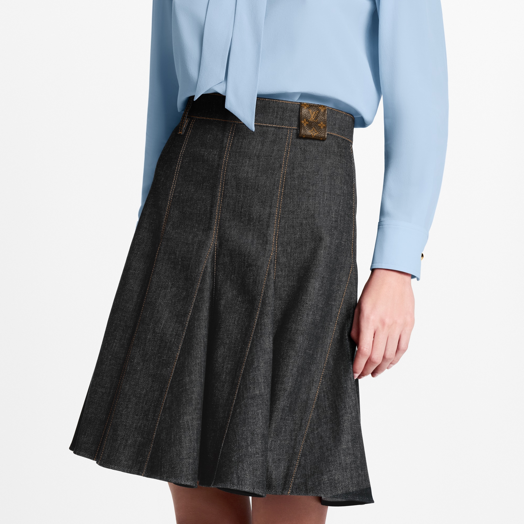 Louis Vuitton デニム スカート モノグラム デニム ミニスカート ｜ルイ・ヴィトン 公式サイト - 1AHIAG